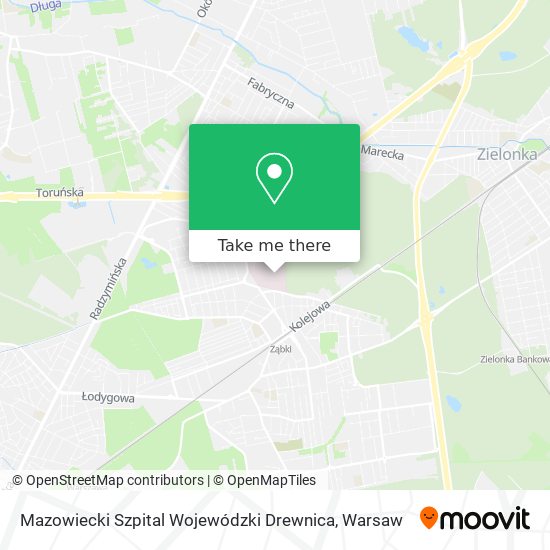 Mazowiecki Szpital Wojewódzki Drewnica map