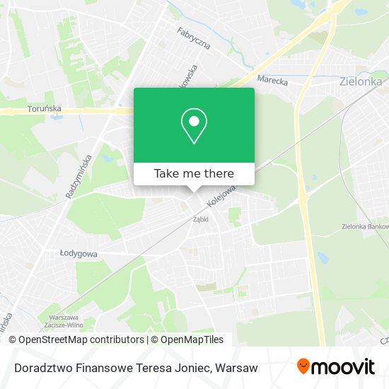 Doradztwo Finansowe Teresa Joniec map