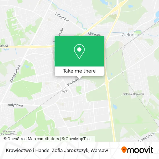 Карта Krawiectwo i Handel Zofia Jaroszczyk