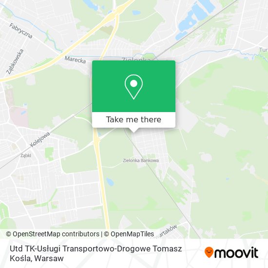 Utd TK-Usługi Transportowo-Drogowe Tomasz Kośla map