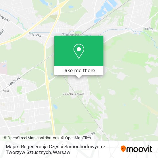 Majax. Regeneracja Części Samochodowych z Tworzyw Sztucznych map