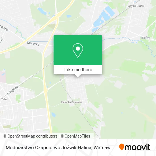 Modniarstwo Czapnictwo Jóźwik Halina map