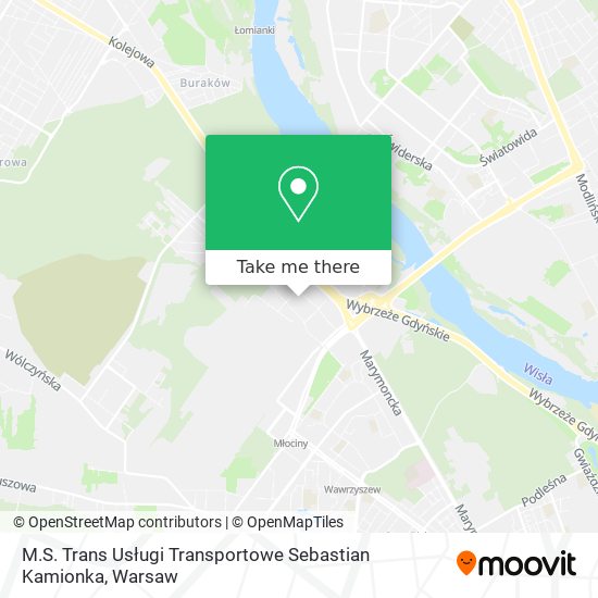 M.S. Trans Usługi Transportowe Sebastian Kamionka map