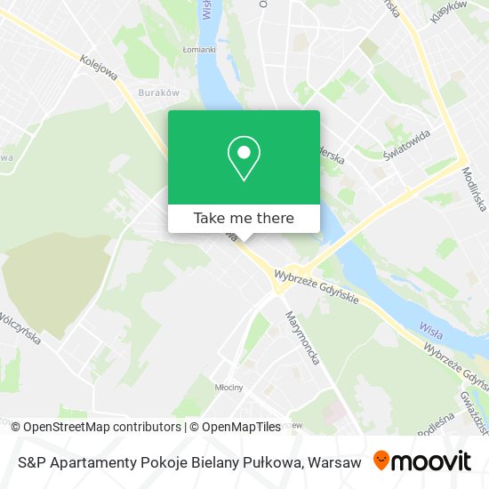 S&P Apartamenty Pokoje Bielany Pułkowa map