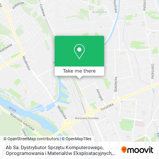 Ab Sa. Dystrybutor Sprzętu Komputerowego, Oprogramowania i Materiałów Eksploatacyjnych map