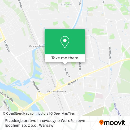 Przedsiębiorstwo Innowacyjno Wdrożeniowe Ipochem sp. z o.o. map