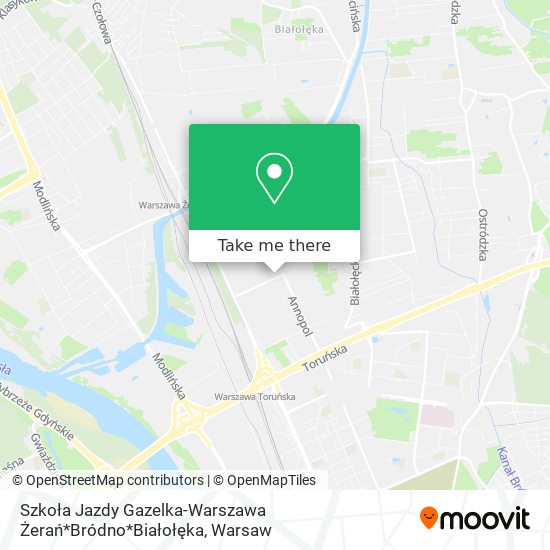 Szkoła Jazdy Gazelka-Warszawa Żerań*Bródno*Białołęka map