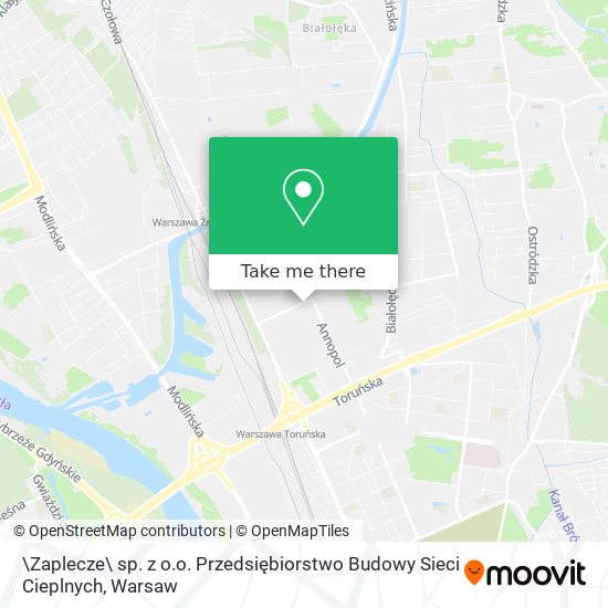 \Zaplecze\ sp. z o.o. Przedsiębiorstwo Budowy Sieci Cieplnych map