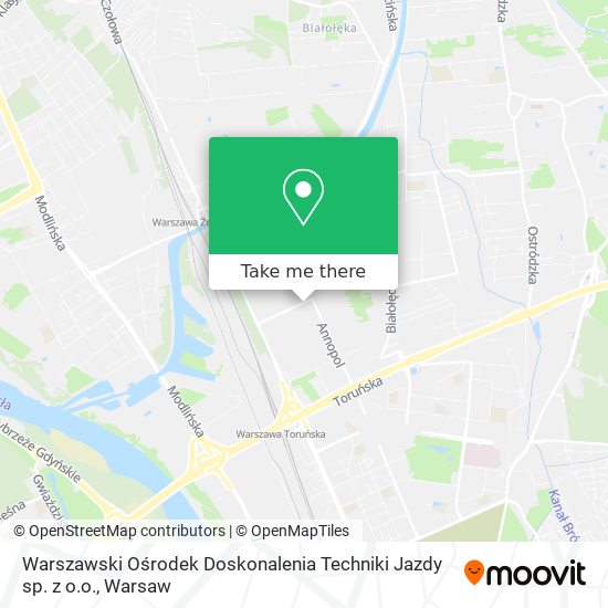 Warszawski Ośrodek Doskonalenia Techniki Jazdy sp. z o.o. map