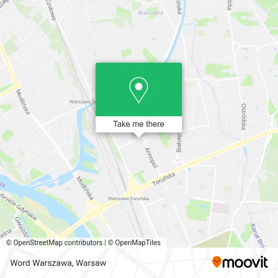 Word Warszawa map