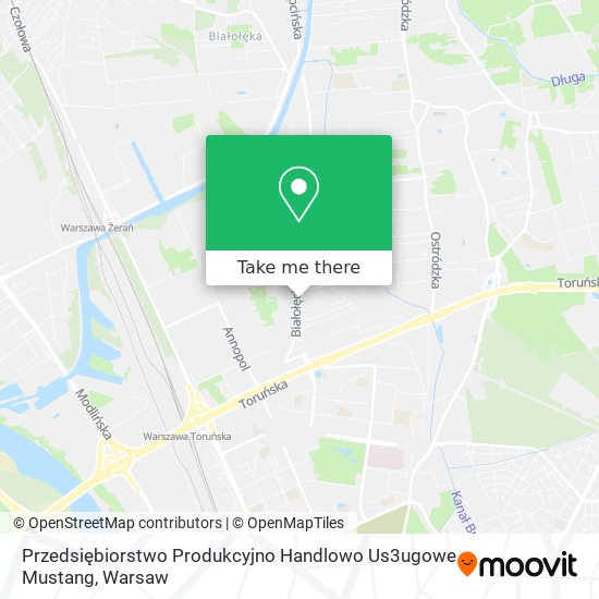 Przedsiębiorstwo Produkcyjno Handlowo Us3ugowe Mustang map