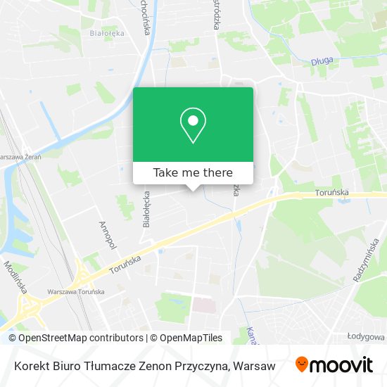 Korekt Biuro Tłumacze Zenon Przyczyna map