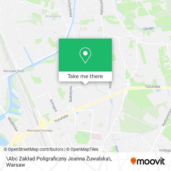 \Abc Zakład Poligraficzny Joanna Żuwalska\ map