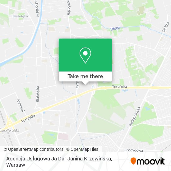 Agencja Usługowa Ja Dar Janina Krzewińska map