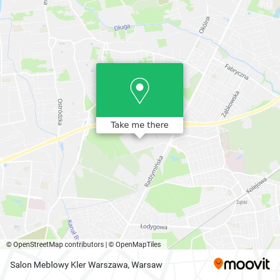 Salon Meblowy Kler Warszawa map