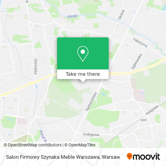 Salon Firmowy Szynaka Meble Warszawa map