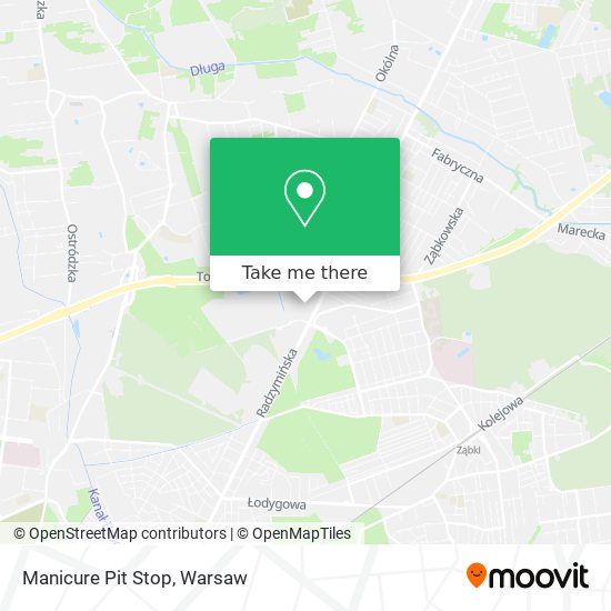 Manicure Pit Stop map