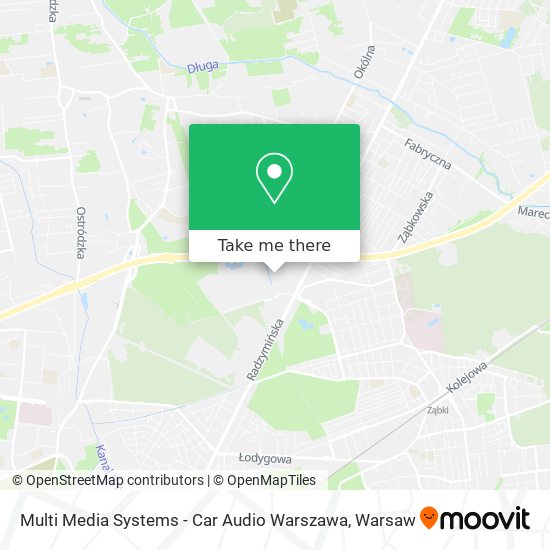 Карта Multi Media Systems - Car Audio Warszawa