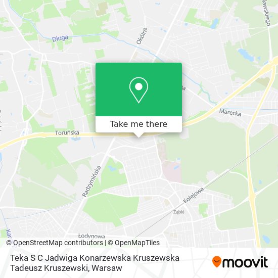 Teka S C Jadwiga Konarzewska Kruszewska Tadeusz Kruszewski map