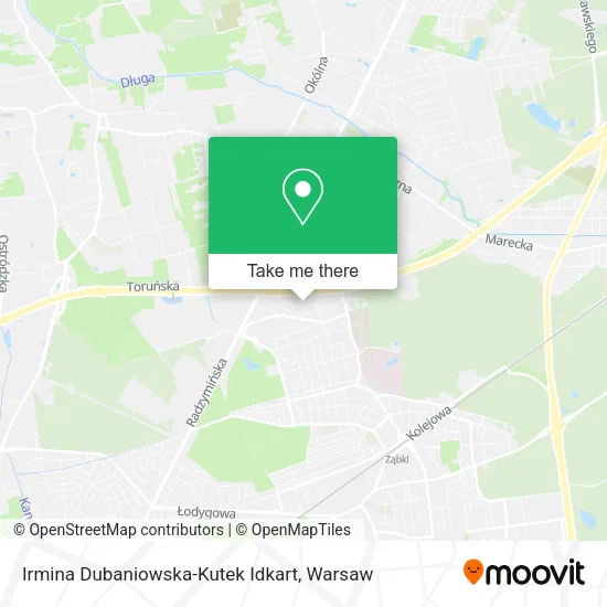 Irmina Dubaniowska-Kutek Idkart map