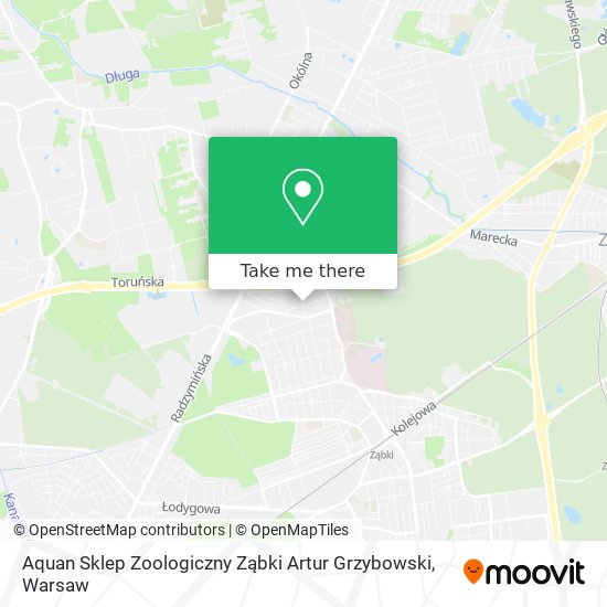 Aquan Sklep Zoologiczny Ząbki Artur Grzybowski map