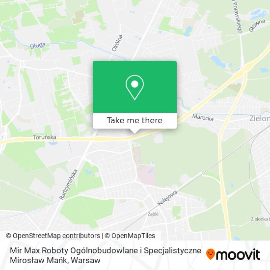 Mir Max Roboty Ogólnobudowlane i Specjalistyczne Mirosław Mańk map