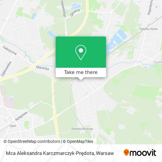 Mca Aleksandra Karczmarczyk-Prędota map