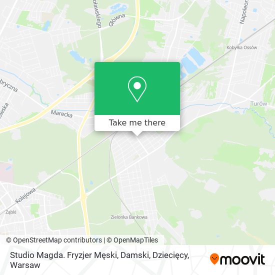 Studio Magda. Fryzjer Męski, Damski, Dziecięcy map