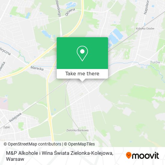 M&P Alkohole i Wina Świata Zielonka-Kolejowa map