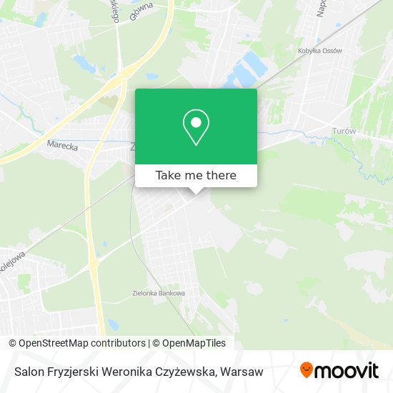 Salon Fryzjerski Weronika Czyżewska map