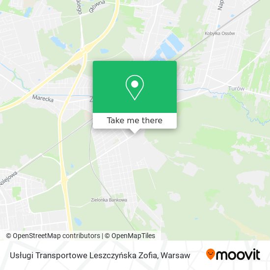 Usługi Transportowe Leszczyńska Zofia map