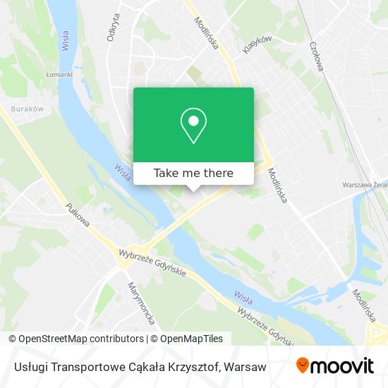 Карта Usługi Transportowe Cąkała Krzysztof