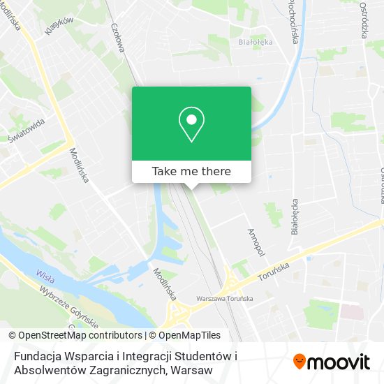 Fundacja Wsparcia i Integracji Studentów i Absolwentów Zagranicznych map