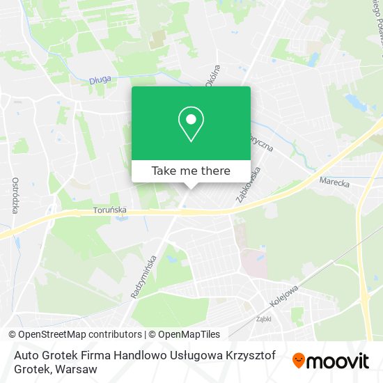 Auto Grotek Firma Handlowo Usługowa Krzysztof Grotek map