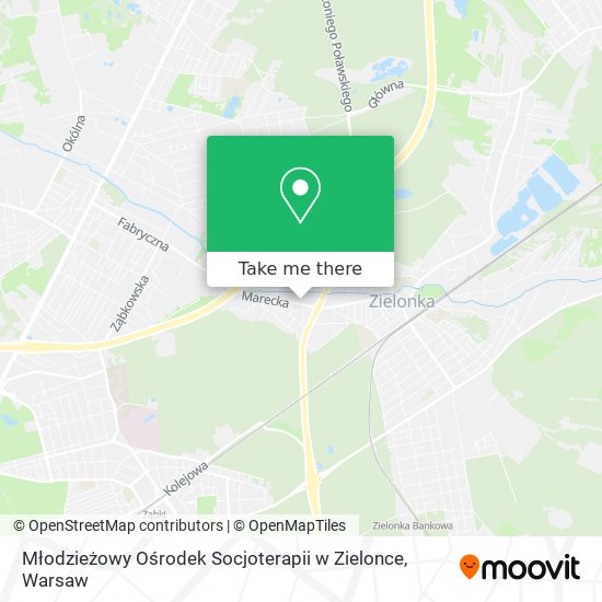 Młodzieżowy Ośrodek Socjoterapii w Zielonce map