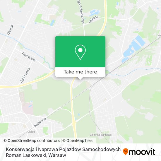 Konserwacja i Naprawa Pojazdów Samochodowych Roman Laskowski map