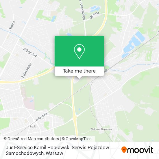 Just-Service Kamil Popławski Serwis Pojazdów Samochodowych map