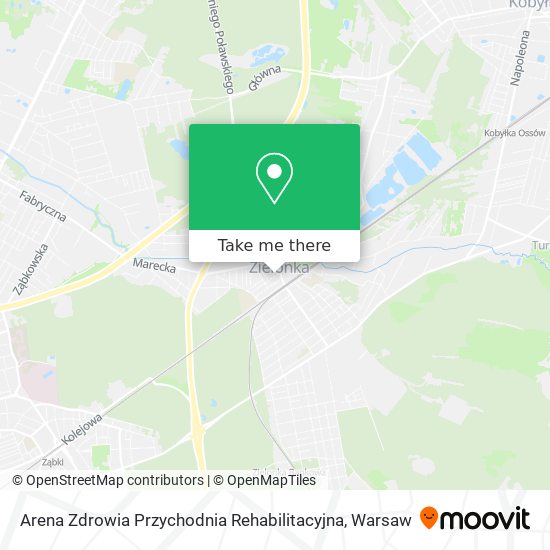 Arena Zdrowia Przychodnia Rehabilitacyjna map