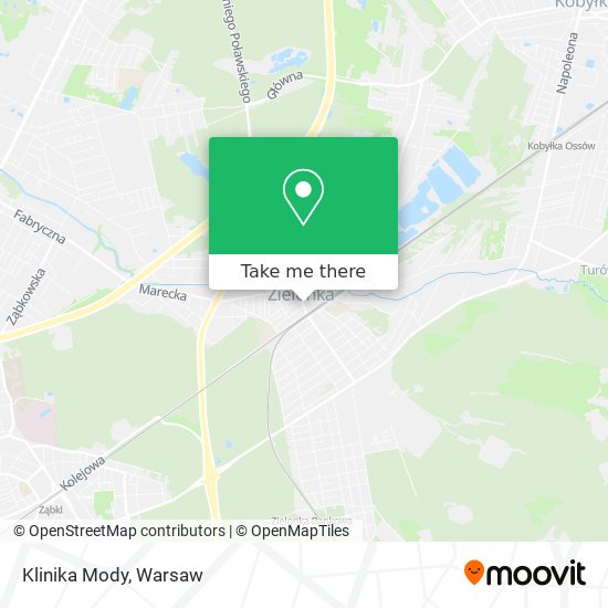 Klinika Mody map