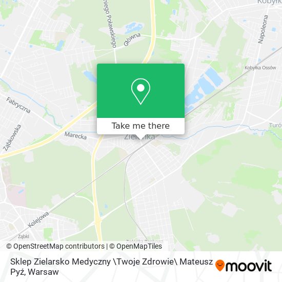 Sklep Zielarsko Medyczny \Twoje Zdrowie\ Mateusz Pyź map