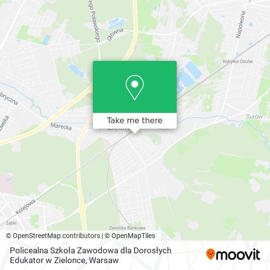 Policealna Szkoła Zawodowa dla Dorosłych Edukator w Zielonce map