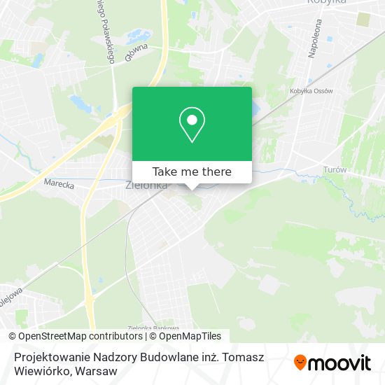 Projektowanie Nadzory Budowlane inż. Tomasz Wiewiórko map