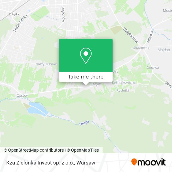 Kza Zielonka Invest sp. z o.o. map