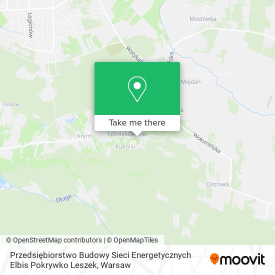 Przedsiębiorstwo Budowy Sieci Energetycznych Elbis Pokrywko Leszek map