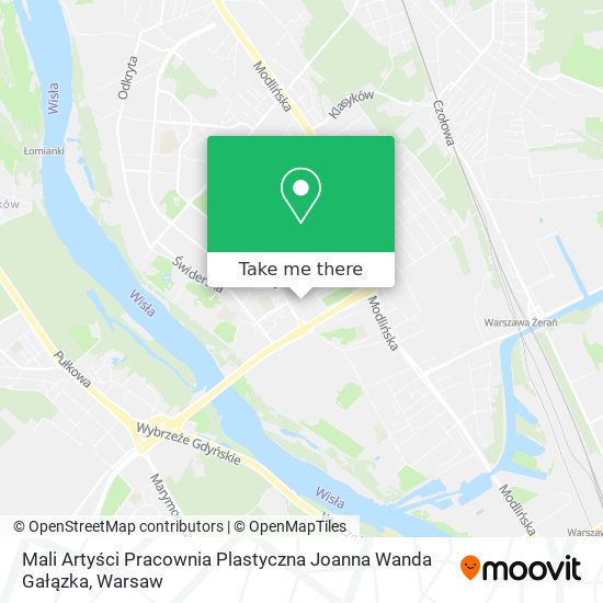 Mali Artyści Pracownia Plastyczna Joanna Wanda Gałązka map