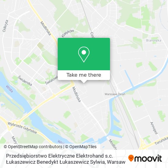 Przedsiębiorstwo Elektryczne Elektrohand s.c. Łukaszewicz Benedykt Łukaszewicz Sylwia map