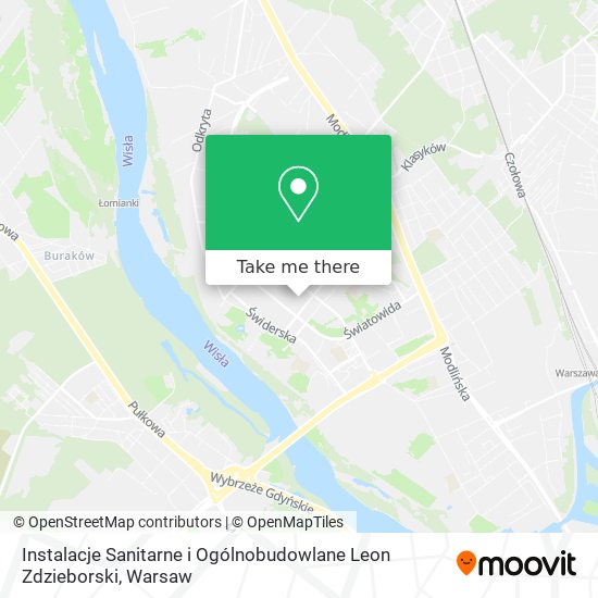 Instalacje Sanitarne i Ogólnobudowlane Leon Zdzieborski map