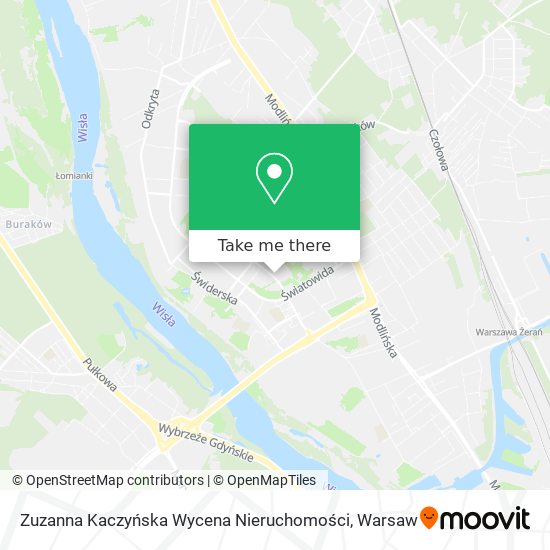 Карта Zuzanna Kaczyńska Wycena Nieruchomości