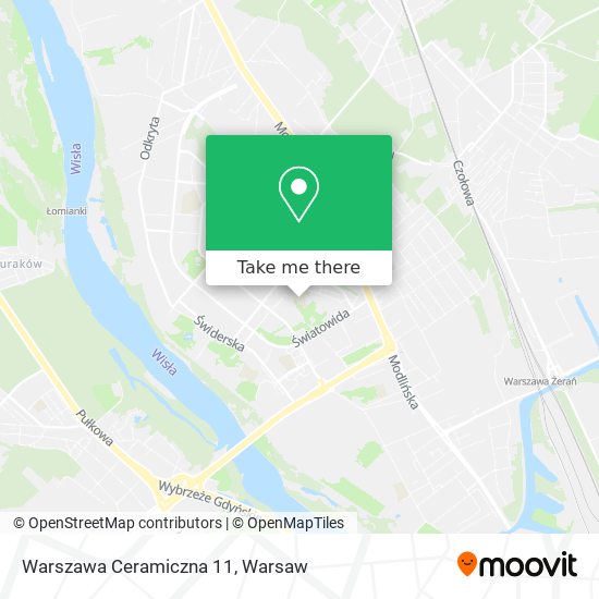 Warszawa Ceramiczna 11 map