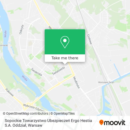 Sopockie Towarzystwo Ubezpieczeń Ergo Hestia S.A. Oddział map